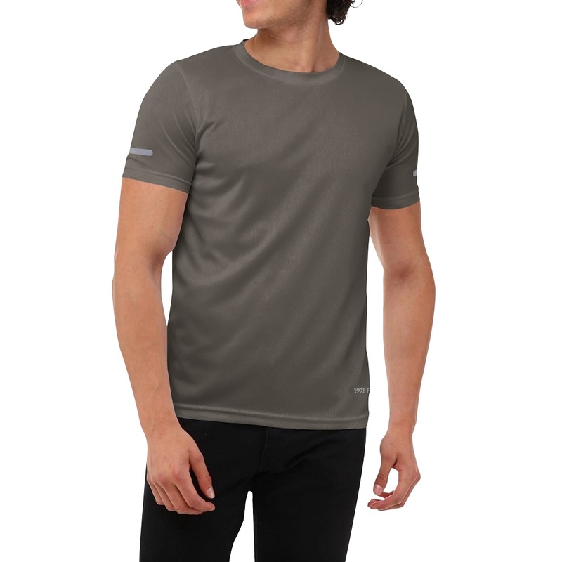 تی شرت آستین کوتاه ورزشی مردانه نوزده نودیک مدل TS1962-DG